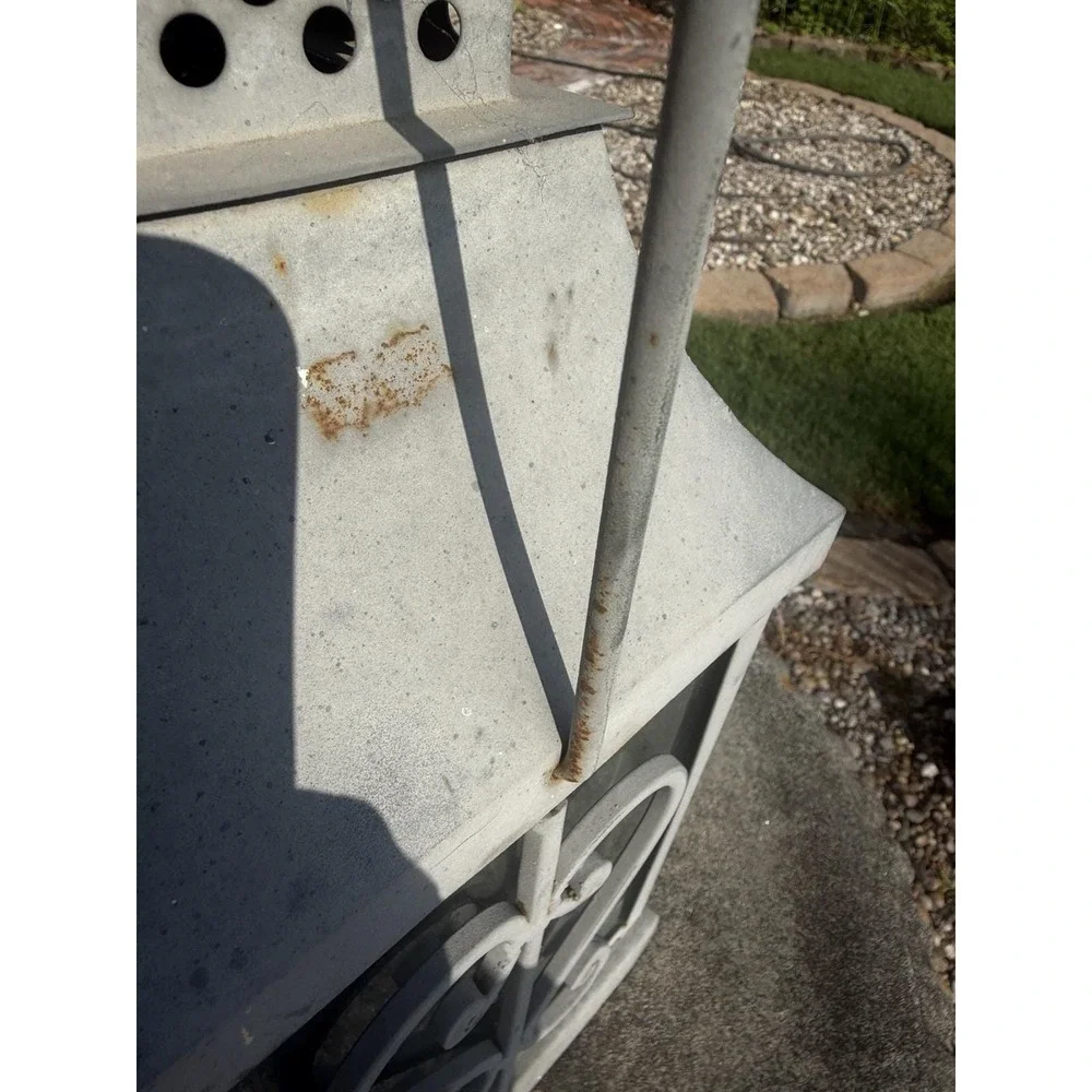 Heavy Metal Glass Lantern 16